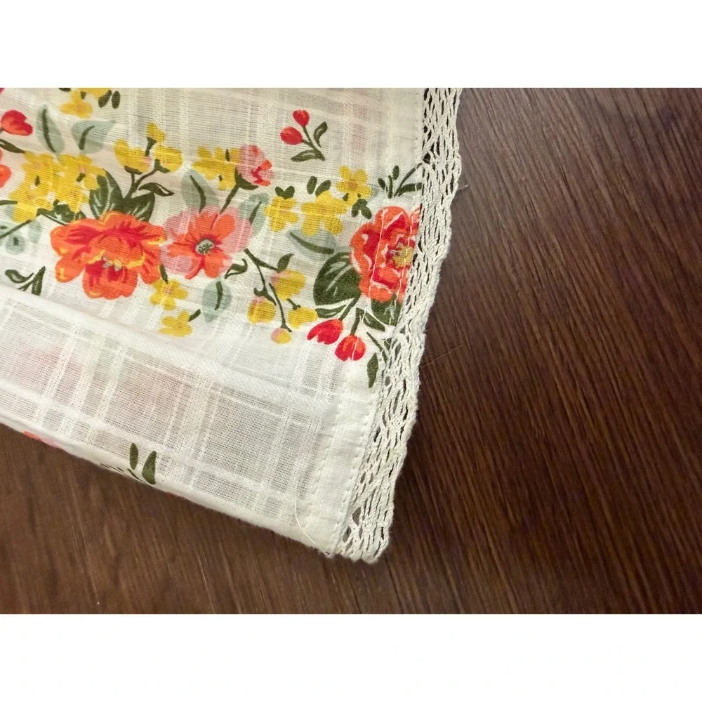Haute Hippie Style Dress Girls 4T White Floral Tiered Cotton Cottagecore